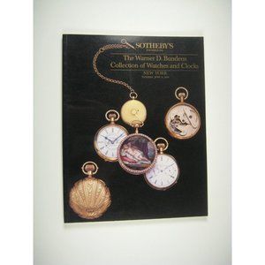 Sotheby's Auction Catalog 1988 Warren Bundens Watches Clocks Sales List